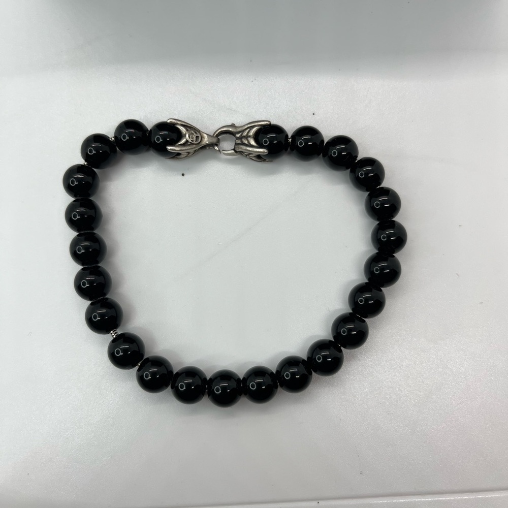 David Yurman black Onyx spiritual Beaded Bracelet - Picture 3 of 4